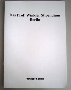 Das Prof. Winkler Stipendium Berlin